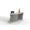 Linea Italia ADA Reception Desk, Wheelchair, Kids, 55 inW x 71 inD x 30 inH, Cherry 55490GY - alternate 2